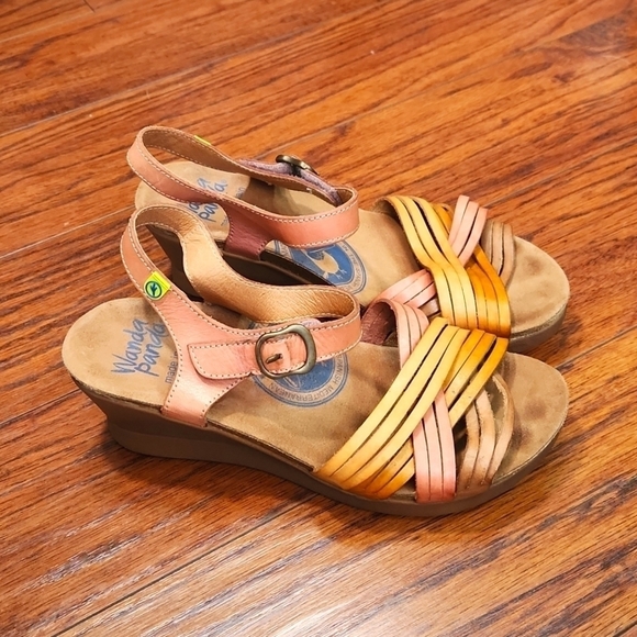 Wanda Panda Shoes - Wanda Panda Strappy Neutral Wedges